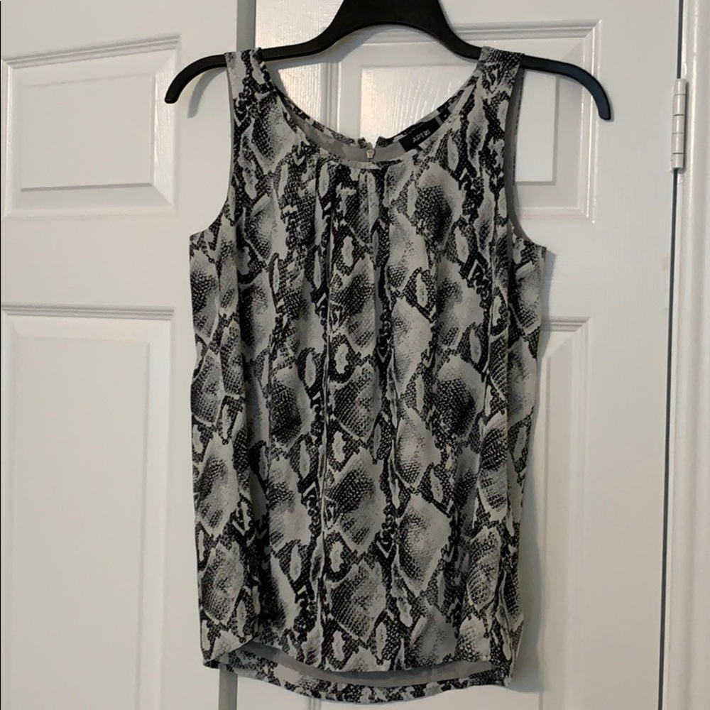 Black and grey snake print blouse